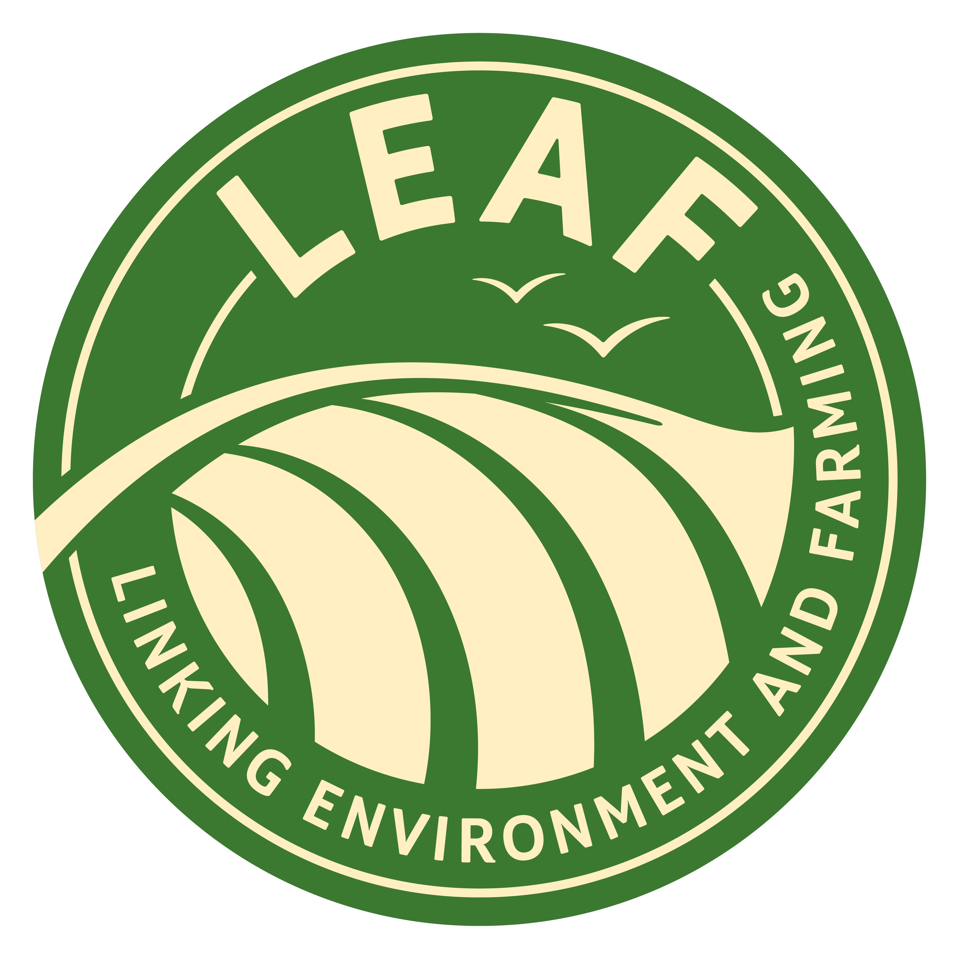 LEAF (Linking Environment and Farming) logo